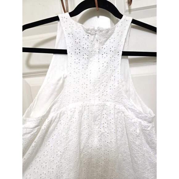 Victoria Secret White Sleeveless Victorian Eyelet Lace A-Line Dress Size S/P - Picture 4 of 12